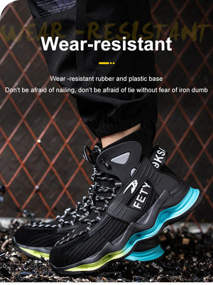 2023 New-in🔥Men Safety Boots, Anti-smash Steel Toe Cap Indestructible Shoes