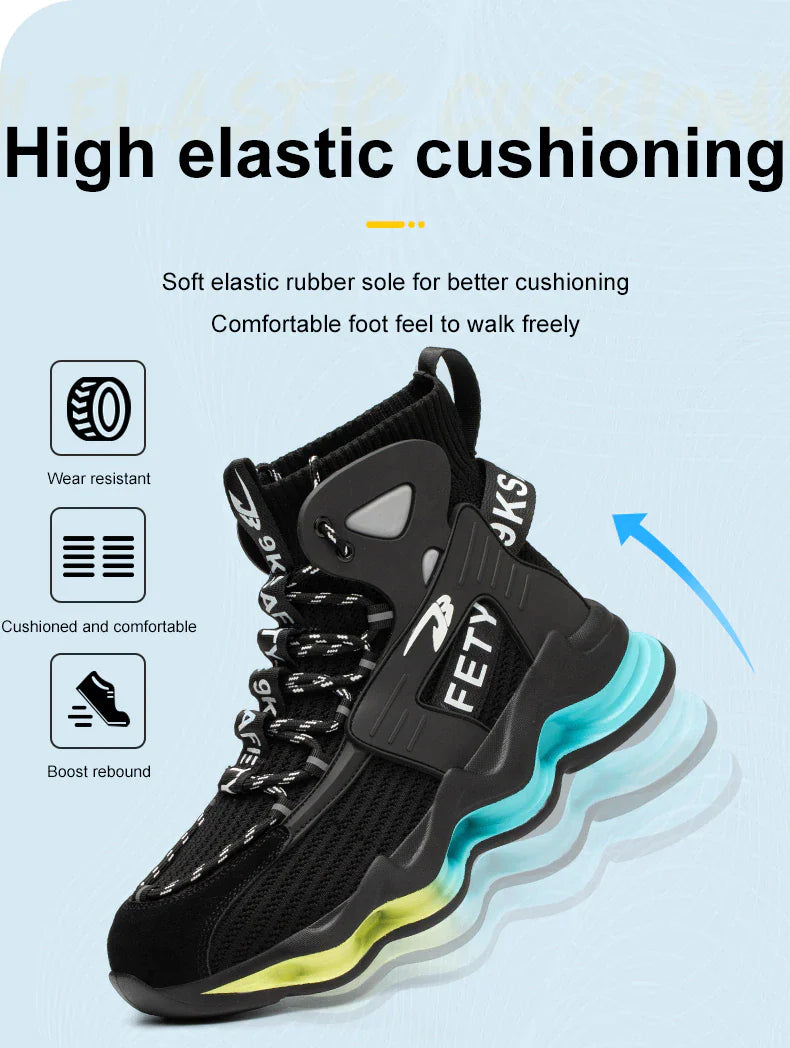 2023 New-in🔥Men Safety Boots, Anti-smash Steel Toe Cap Indestructible Shoes