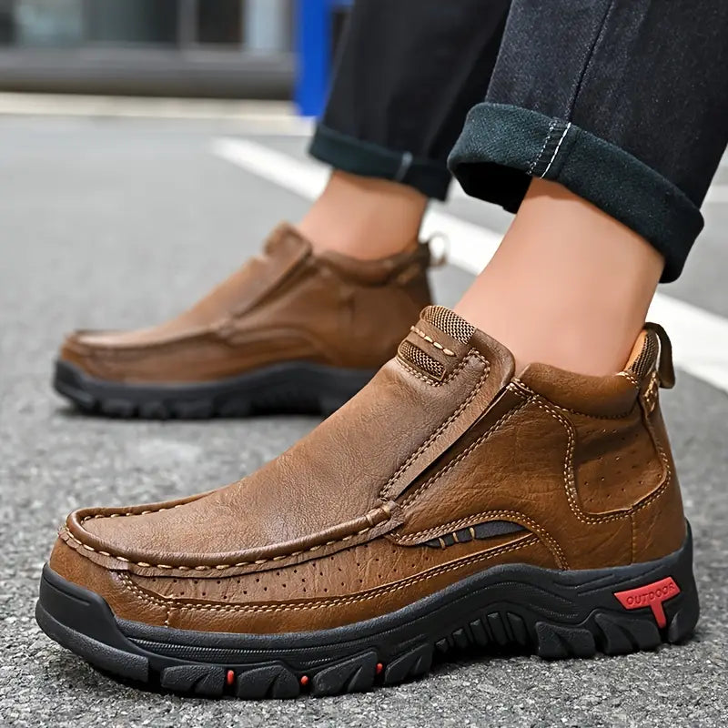 Last Day 50% OFF❤️ Waterproof Non-Slip Ankle Boots for Men – Comfort Orthopedic Outdoor Shoes