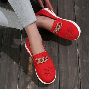 2023 New-in🔥Women's Woven Breathable Casual Wedge Sneakers