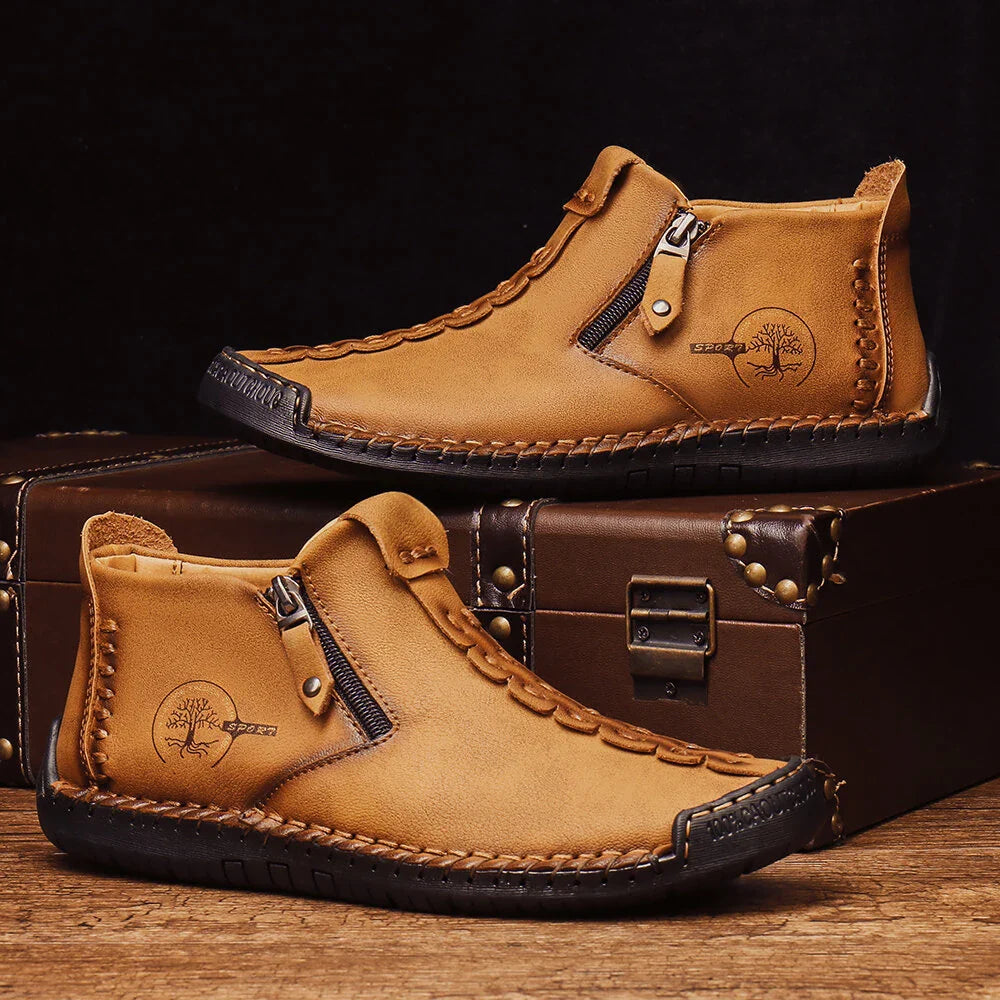 New Arrival Sale 50% Off🔥Men’s Classic Orthopedic Leather Ankle Boots – All-Season Comfort, Handcrafted Style