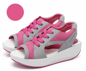 On This Week Sale Off 50%🔥Women Platform Soft Wide Fit Adjustable Sandals, Open Toe Mesh Comfortable Sandals
