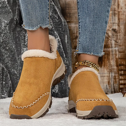 CozyStep Women’s Hands-Free Warm Shoes with Arch Support