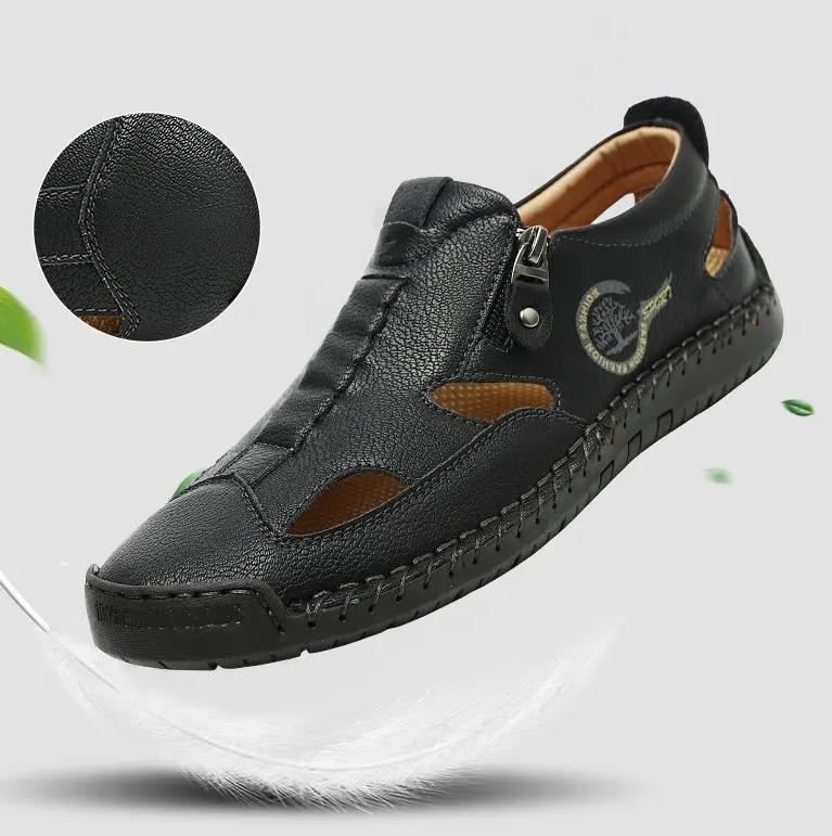 Last day 50% Off❤️ Men’s Orthopedic Leather Slip-on for Comfort Walking