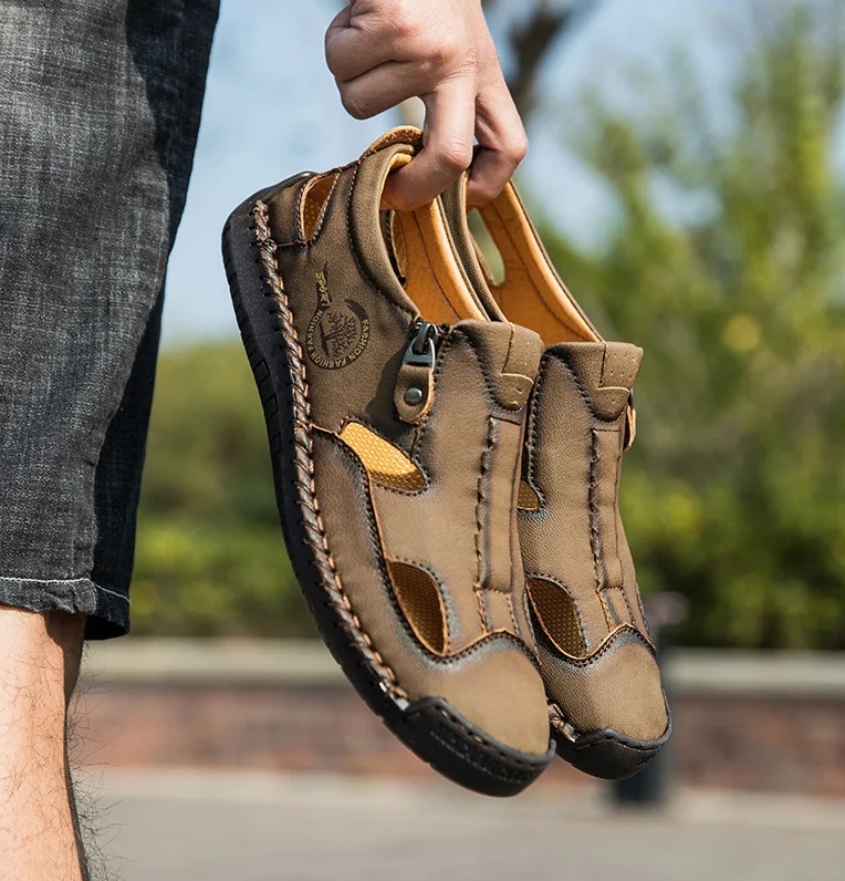 Last day 50% Off❤️ Men’s Orthopedic Leather Slip-on for Comfort Walking