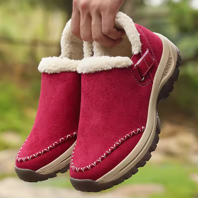 CozyStep Women’s Hands-Free Warm Shoes with Arch Support
