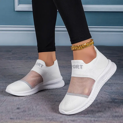 Last day 50% Off💕 Women's Breathable Slip-On Sneakers - Lightweight Casual Shoes with Ergonomic Arch Support