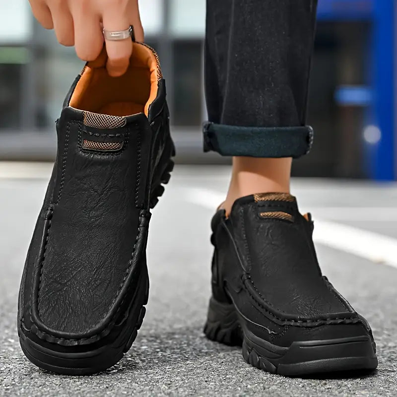 Last Day 50% OFF❤️ Waterproof Non-Slip Ankle Boots for Men – Comfort Orthopedic Outdoor Shoes