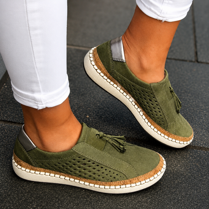 Women Hollow-Out Round Toe Orthopedic Walking Shoes