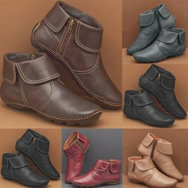 Women's Arch Support Boots with Side Zipper Ankle Boots [Buy 2 Save More 15%]