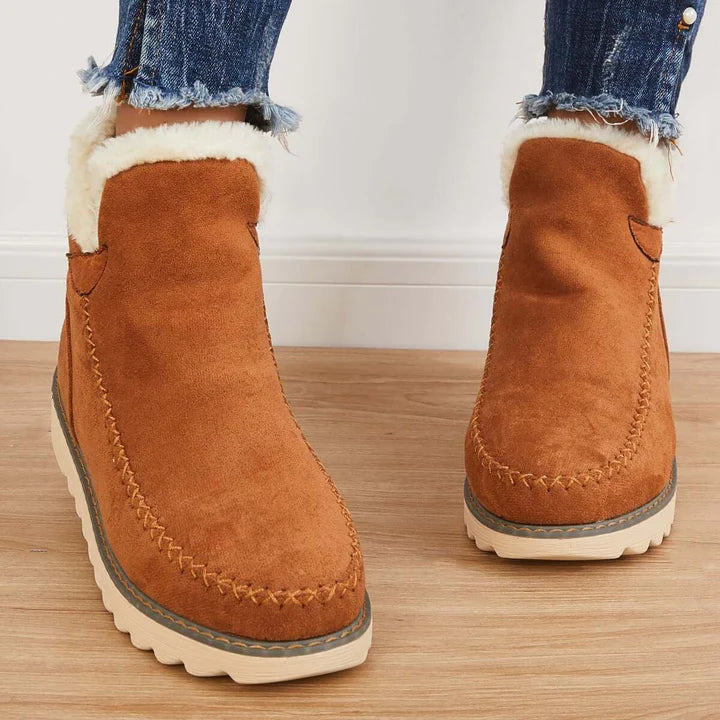🔥On This Week SALE OFF 50%🔥2023 Women Fur Lining Non-Slip Ankle Boots, Orthopedic Walking Shoes