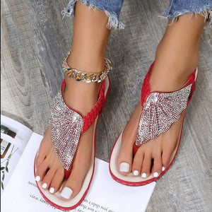 On This Week Sale OFF 50%🔥2023 Women Casual Orthopedic Sandals, Crystal Rome Fashion Clip Toe Slippers
