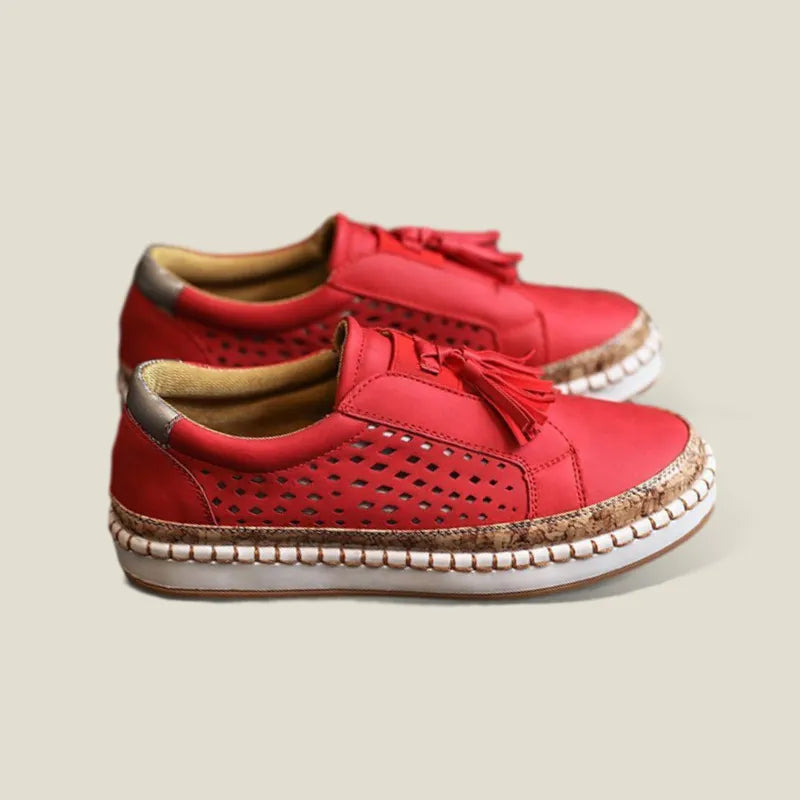 Women Hollow-Out Round Toe Orthopedic Walking Shoes