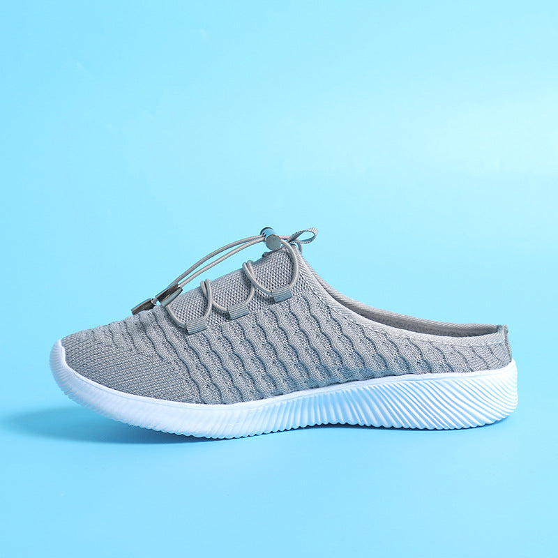 Women Orthopedic Mesh Breathable Lace Up Walking Clog Shoes