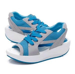 On This Week Sale Off 50%🔥Women Platform Soft Wide Fit Adjustable Sandals, Open Toe Mesh Comfortable Sandals
