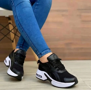 Im Angebot dieser Woche 50 % RABATT 🔥Plateau-Sneaker für Damen zum Schnüren mit Farben, orthopädische Walking-Sneaker 