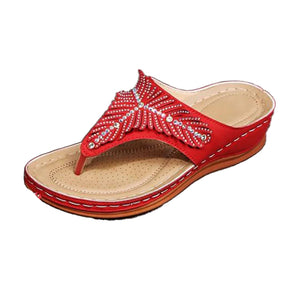 🔥On This Week Sale OFF 70%🔥2023 Women Casual Sandals, Crystal Rome Fashion Clip Toe Slippers